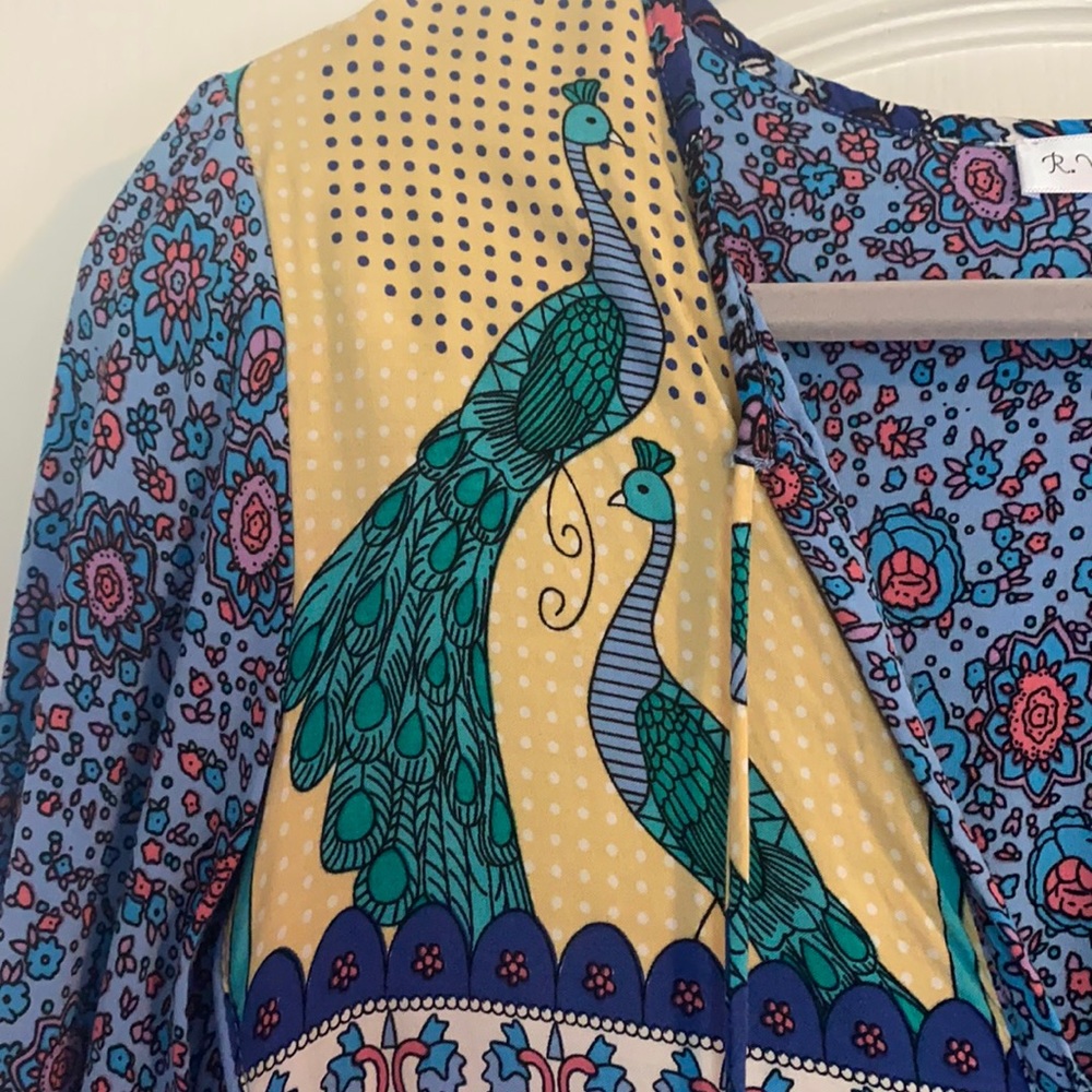 Fun midi with tassels and 3/4 length sleeves